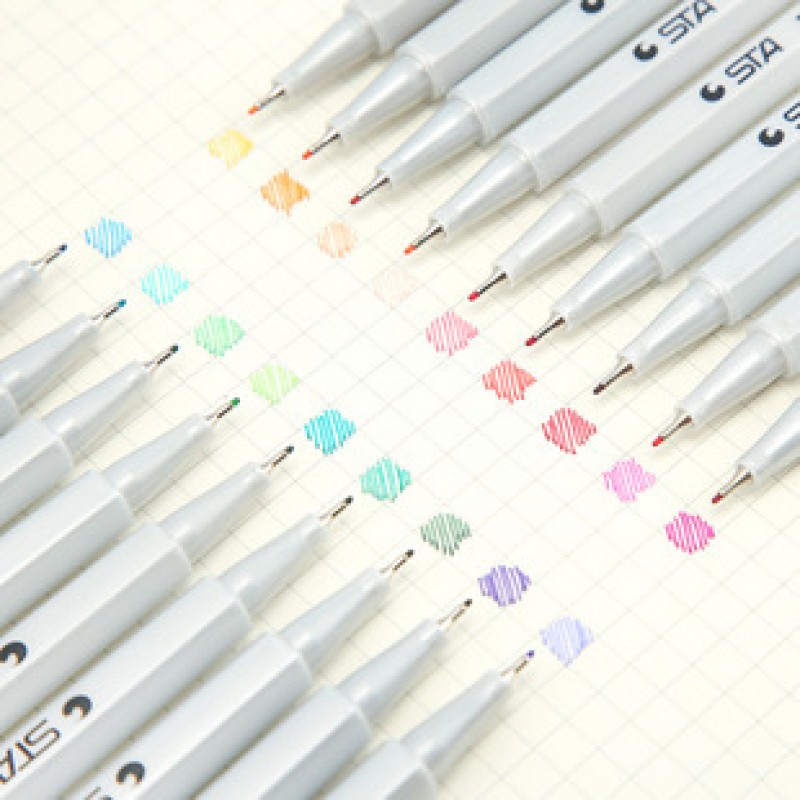Silver 80 Sta Waterbased Fibre Pen Clearance