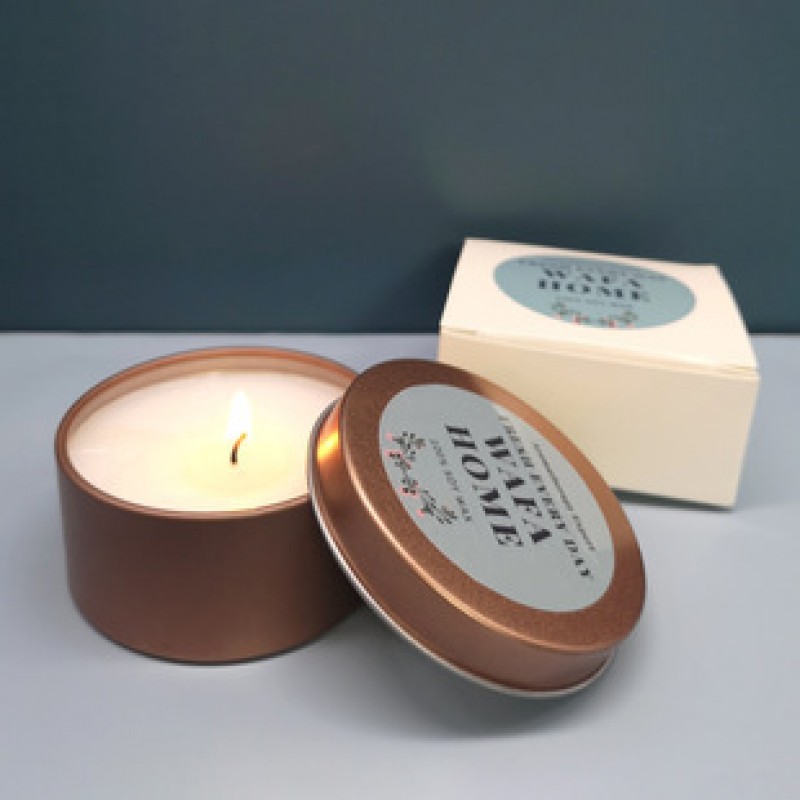 Hyacinth Rose Gold Tin Can Scented Candle