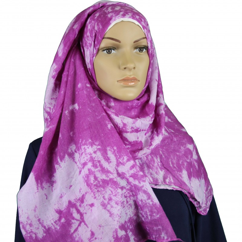 Purple Tie Dye Hijab