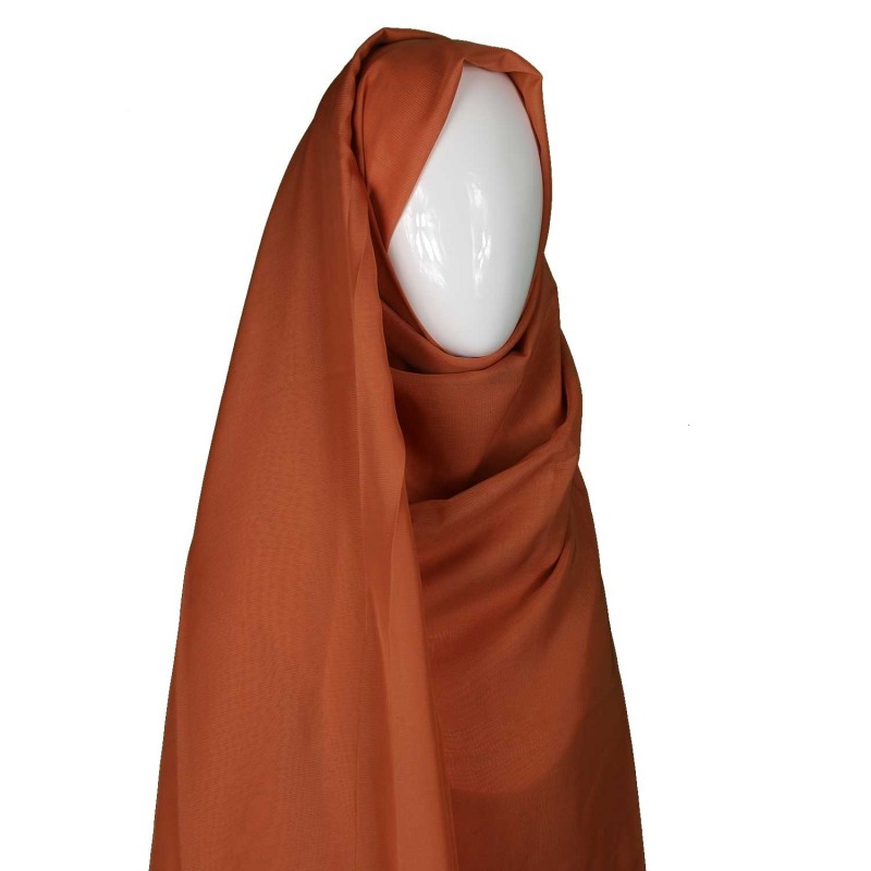 Cinnamon Brown Chiffon Extra Maxi