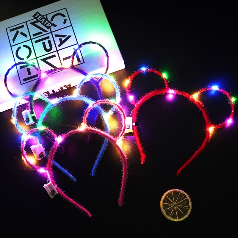 Mickey Hair Band 10 Lights Random Color Random Colour Headband Clearance