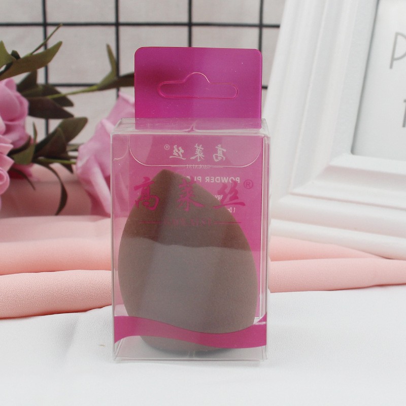 Milk Tea Diagonal Cut Gourd Makeup Sponge