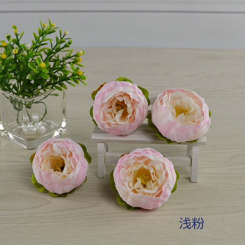Light Pinkabout 5.5Cm In Diameter Artificial Peony Head