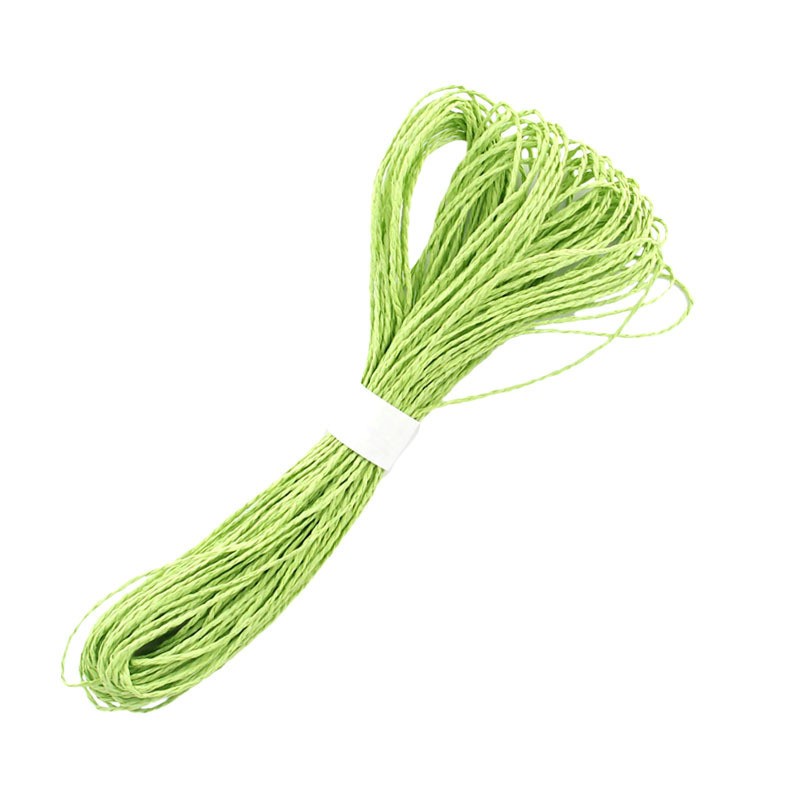 Paper Rope-Fluorescent Green 30m Paper Rope Crafts