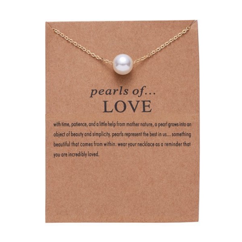 Pearl European Necklace Gift Clearance