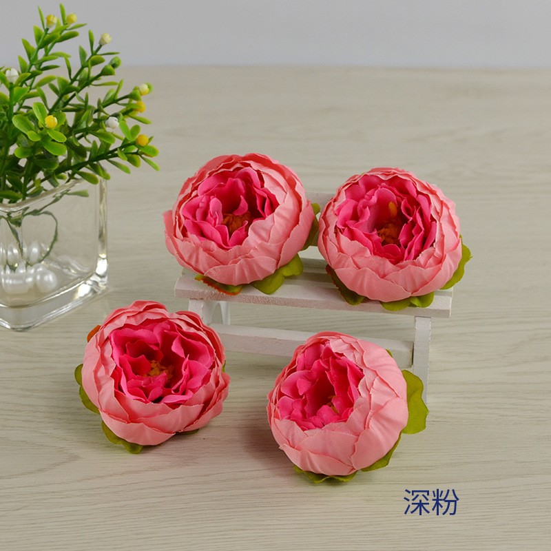 Dark Pinkabout 5.5Cm In Diameter Artificial Peony Head Clearance