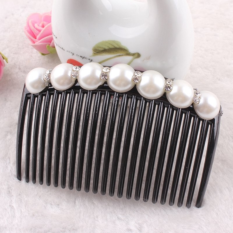 Larger Black Pearl Hair Grip Claw