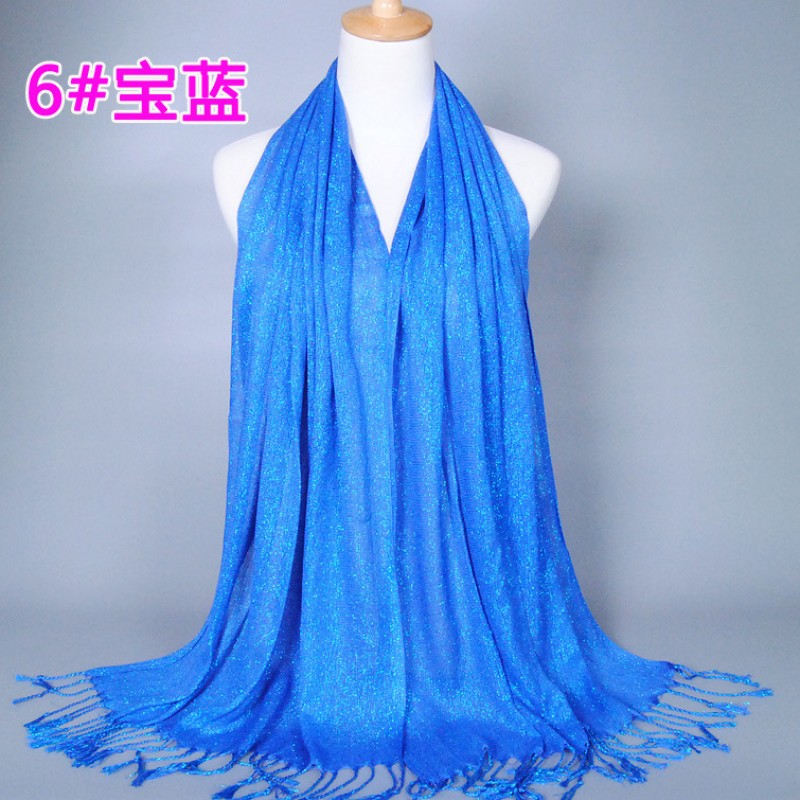 Sapphire Cotton Shimmery Lustre Hijab Clearance
