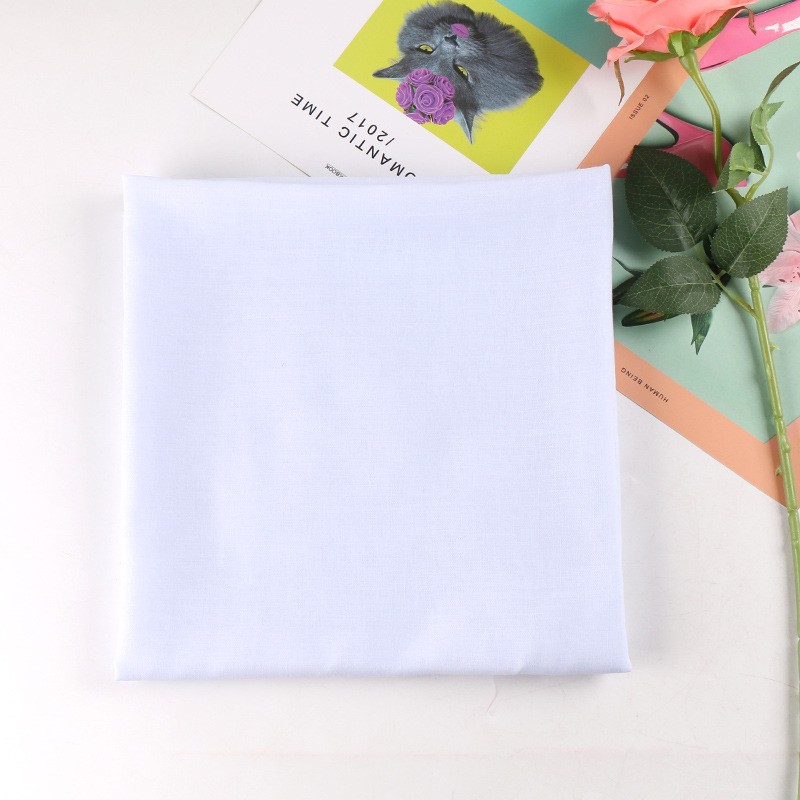 White 110Cm Cotton Square Hijab