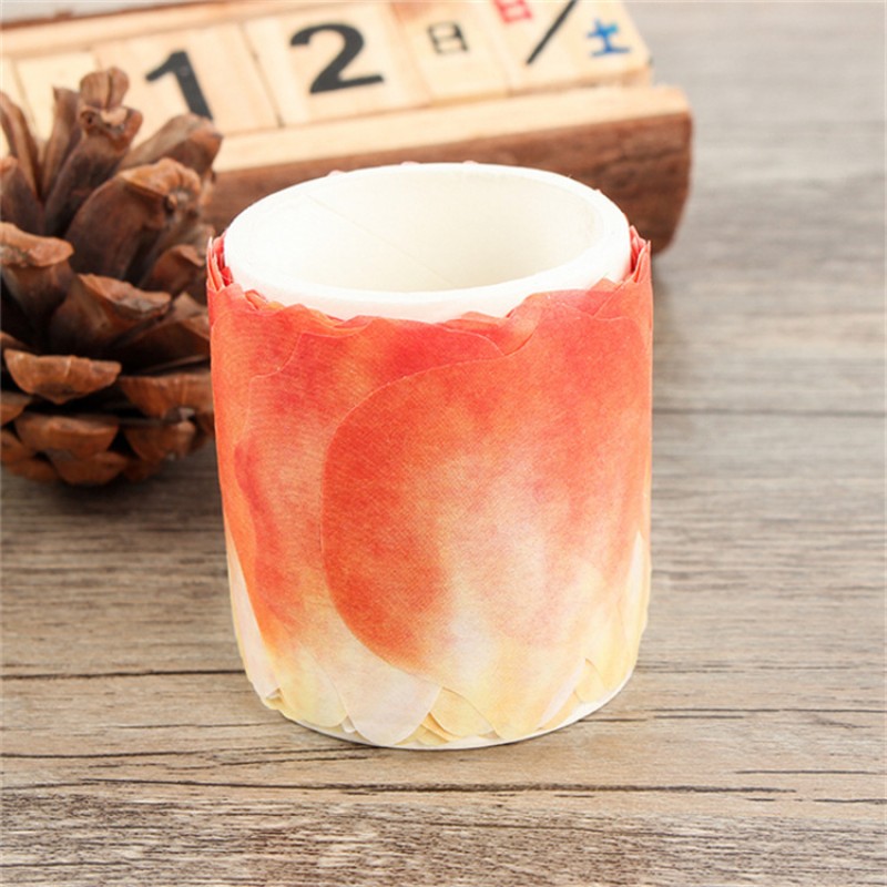 Big Orange Petals Cherry Blossom Petals Paper Tape