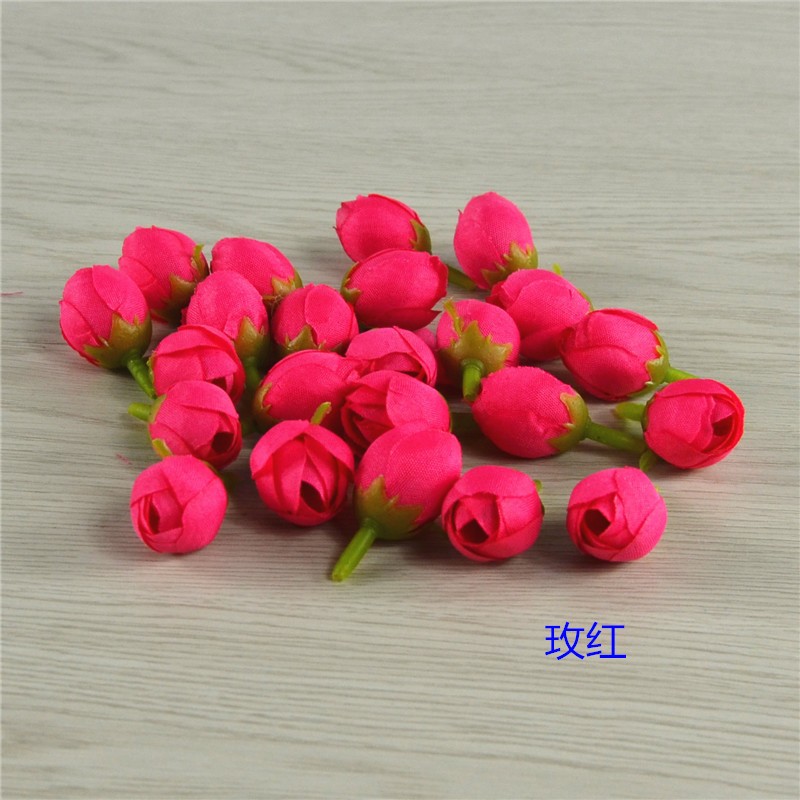 Rose Redabout 1.5-2Cm In Diameter Artificial Rose Bud Clearance