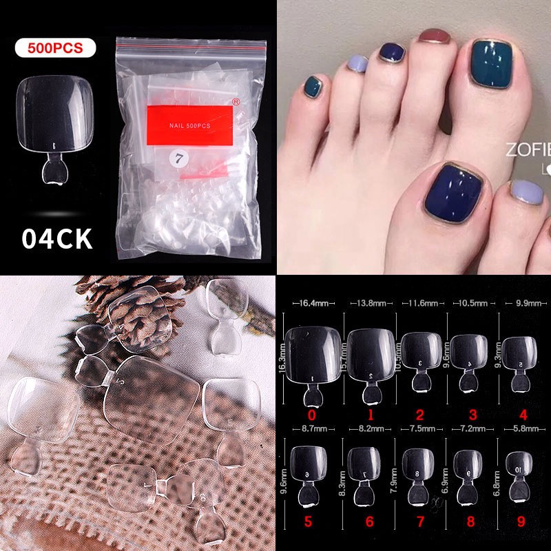 500 Pieces Of Bag Armor Piece 04# Faux Nails Clearance