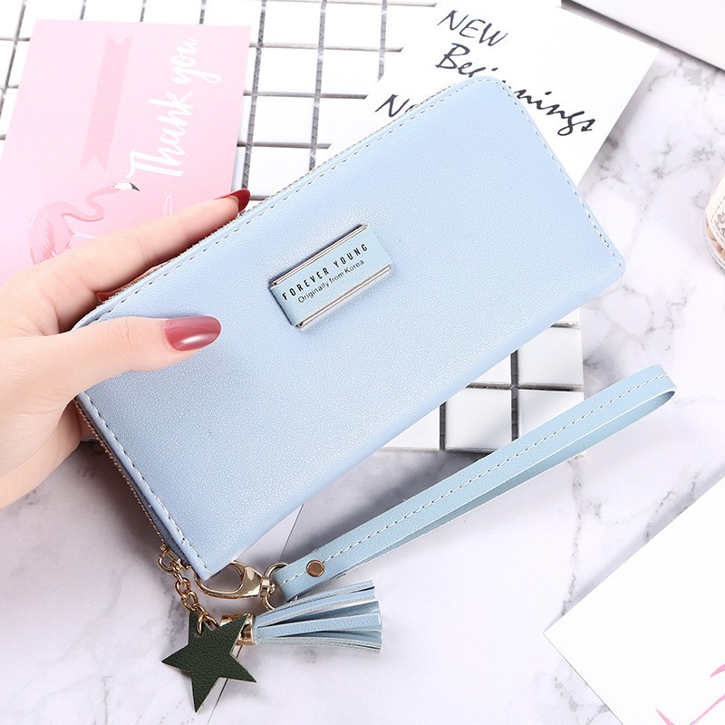 Blue Korean Style Clutch