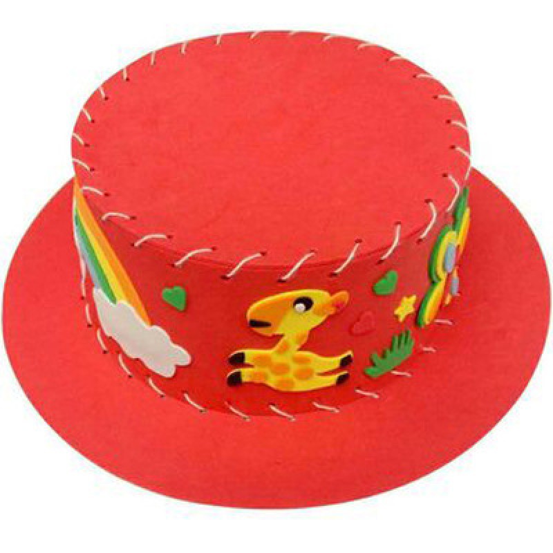Red Handmade DIY Hat