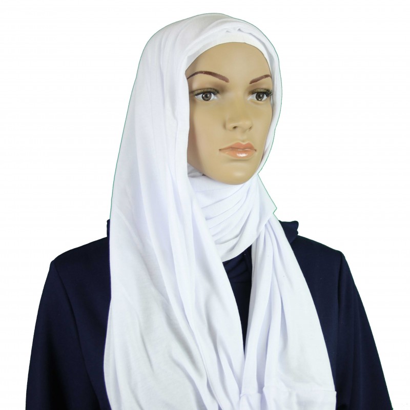 White Infinity Jersey Hijab