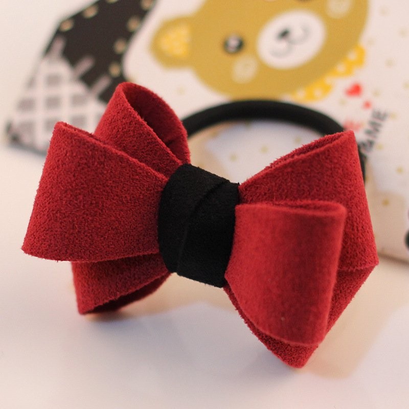 Pure Red Wine Bow Hairband