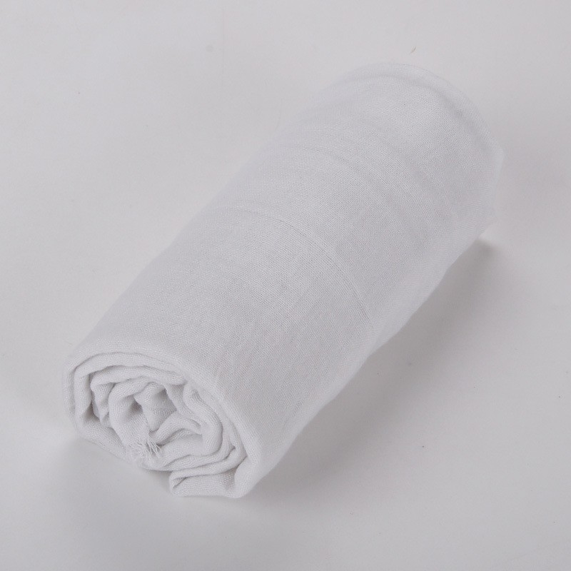 White Plain Maxi Tassel 180x90cm Cotton Hijab