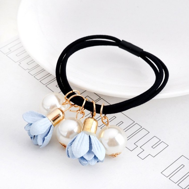 Sky Blue Pearl Bell Hairband
