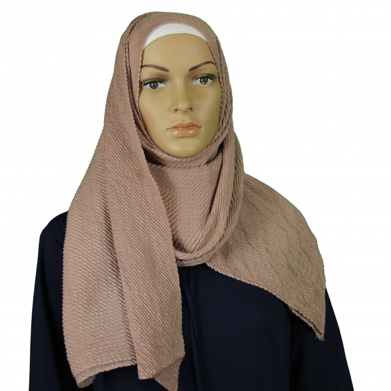 Rhubarb Crushed Crinkle Hijab