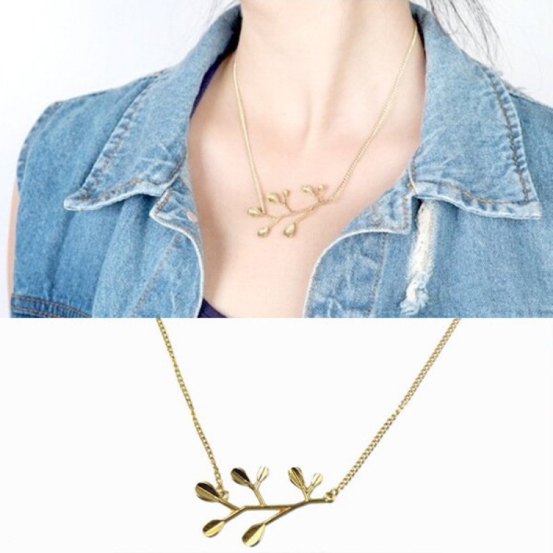 Golden Branch Necklace