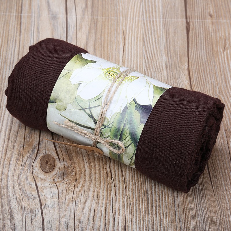 Coffee Plain Cotton Extra 180x150cm Maxi Hijab
