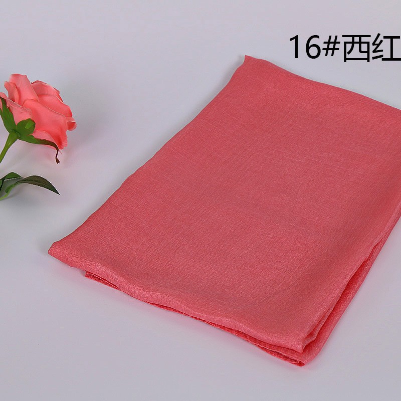 West Red Dutch Linen Lustre Hijab