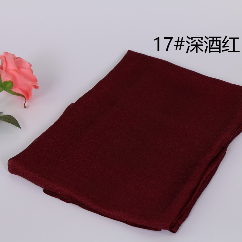 Deep Burgundy Dutch Linen Lustre Hijab