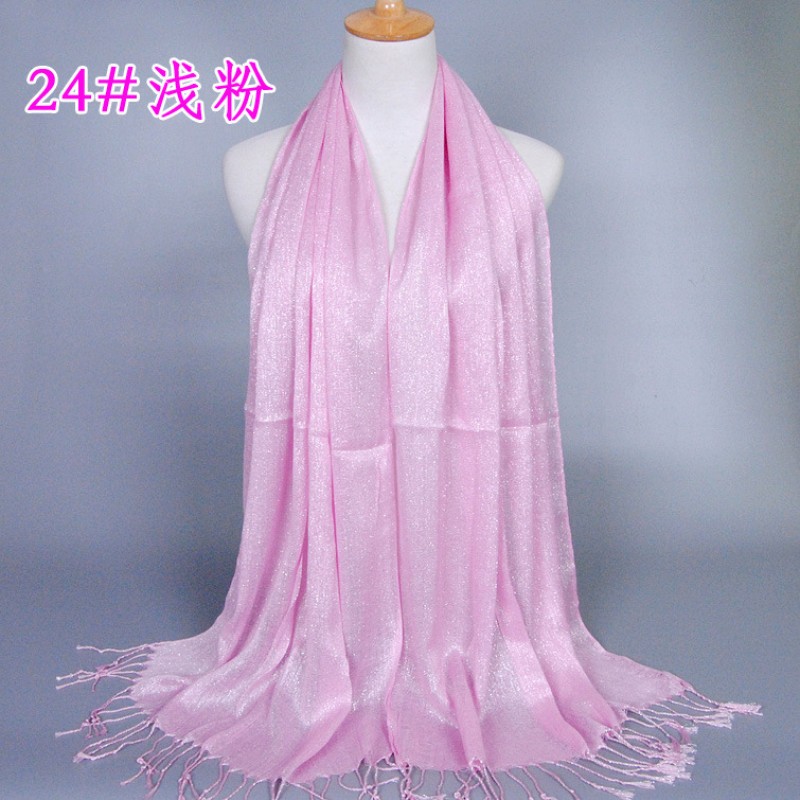 Light Pink Cotton Shimmery Lustre Hijab Clearance