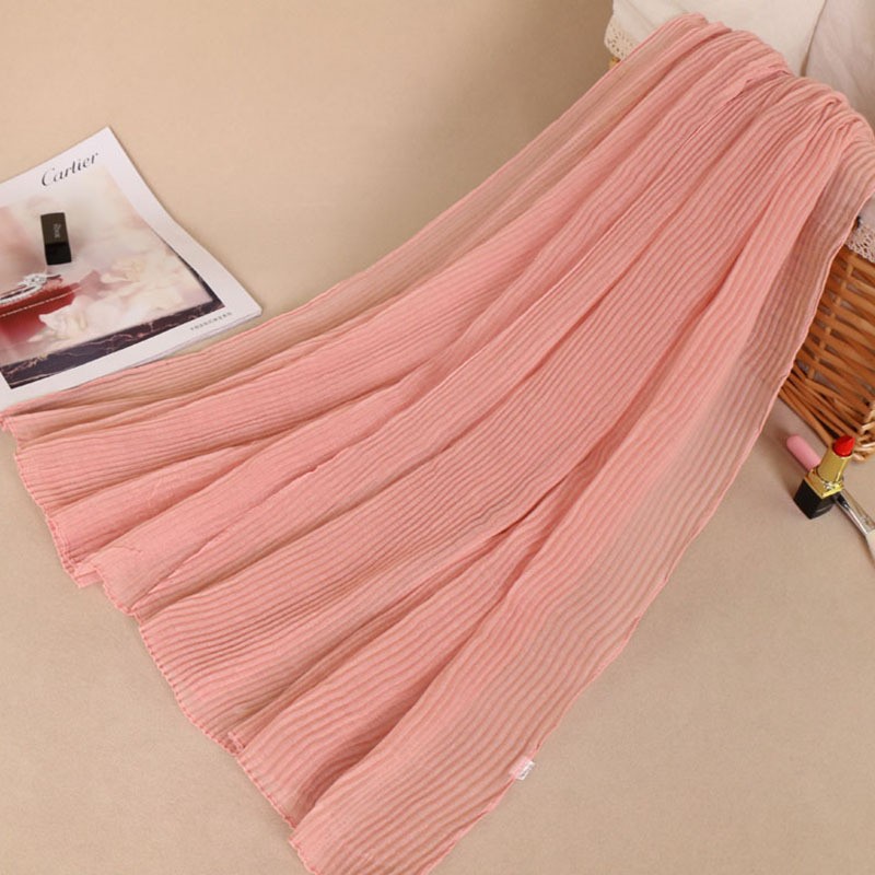 Snow Bud Ripple Crinkle Viscose Hijab