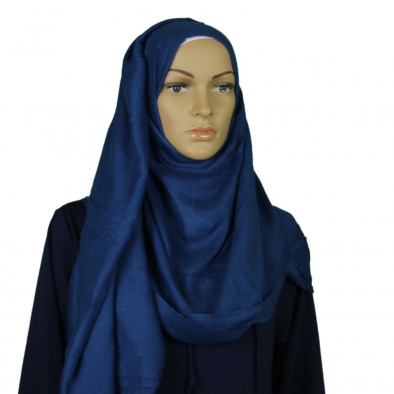 Navy Blue Large Maxi Hijab