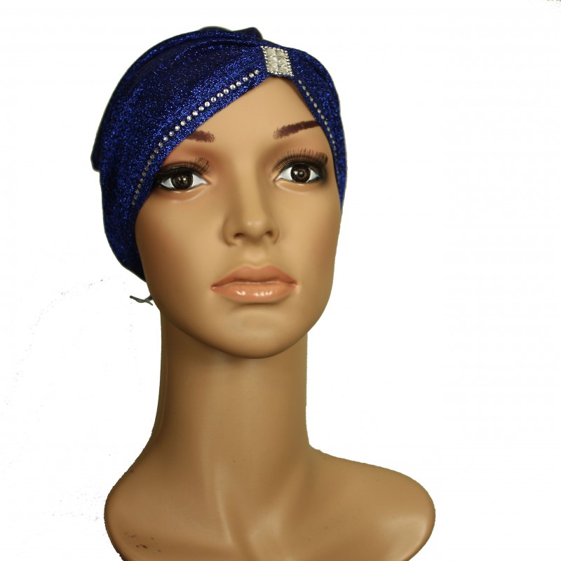 Royal Blue Pinched Shimmery Cap