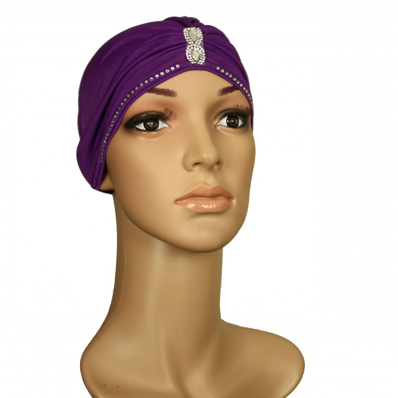 Purple Pinched Cap