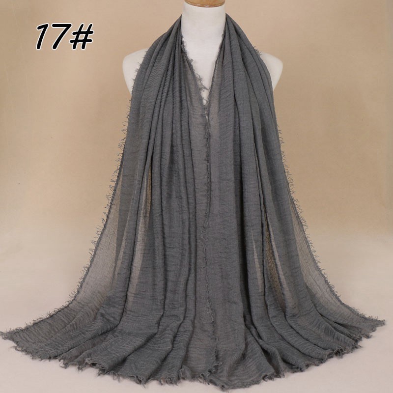 Dark Grey Cotton Vogue Maxi Hijab