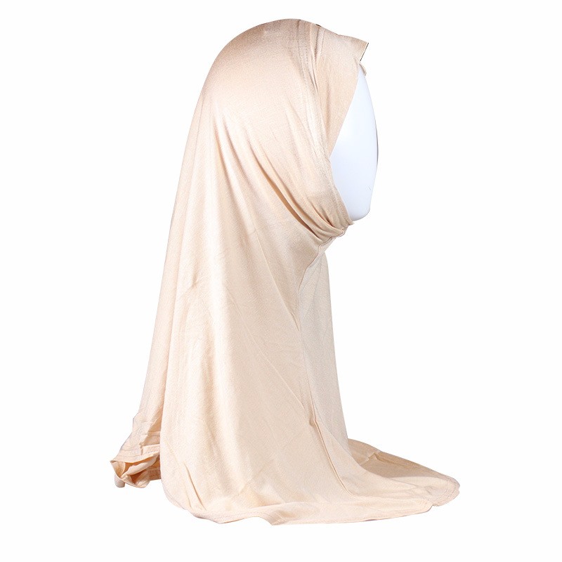 Khaki Two Piece Plain Ready to wear Hijab  Clearance