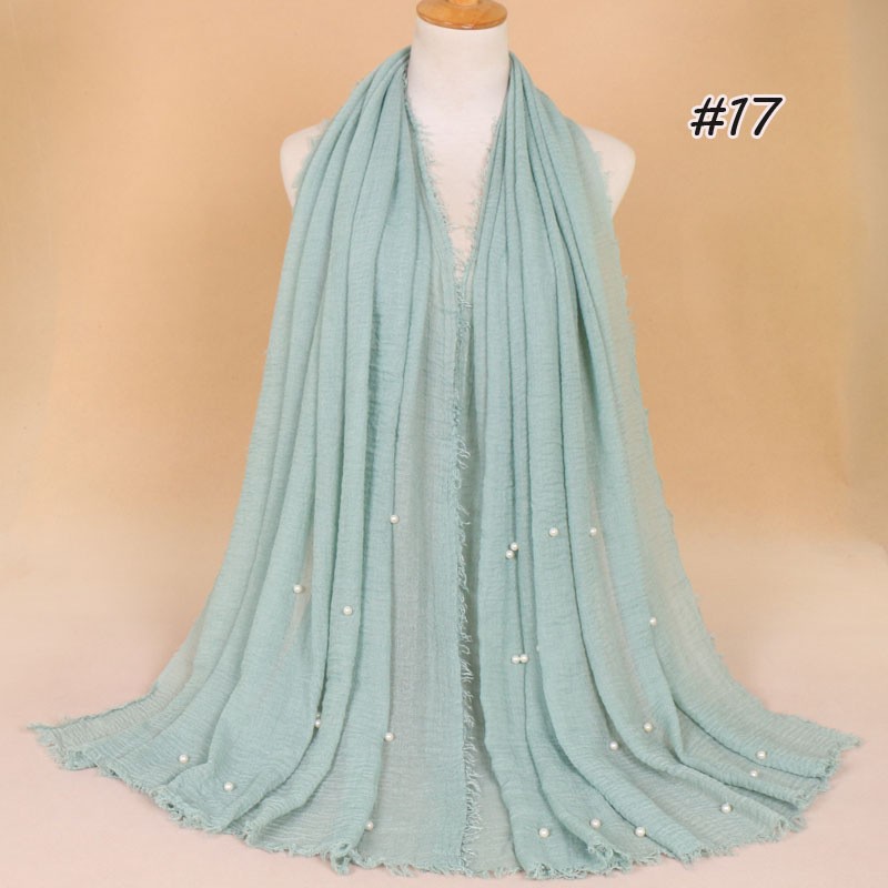mint green Pearl Vogue Maxi Hijab