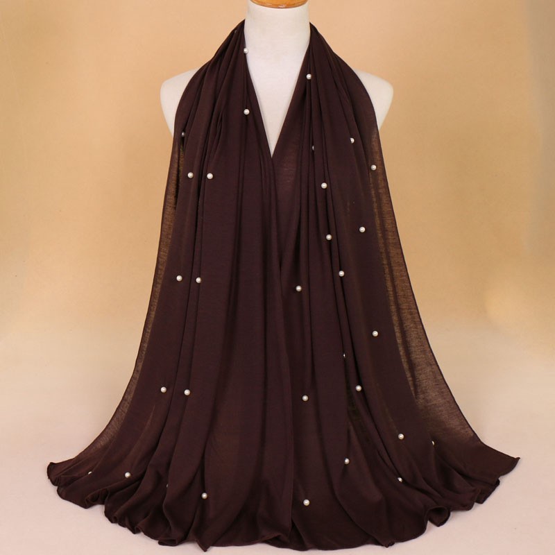 coffee Jersey Pearl Hijab