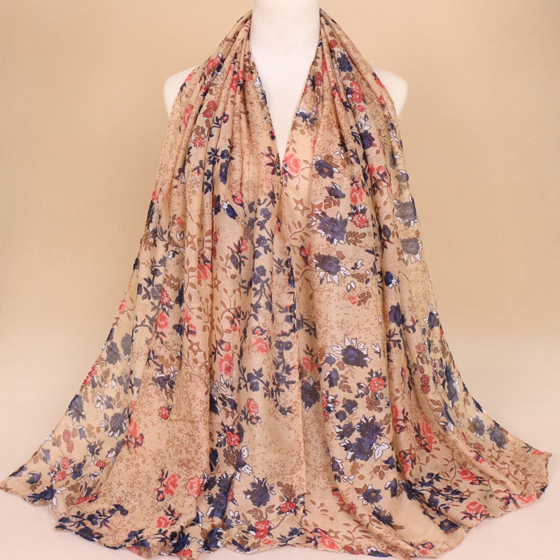 Coffee Cream Highbury Print Hijab