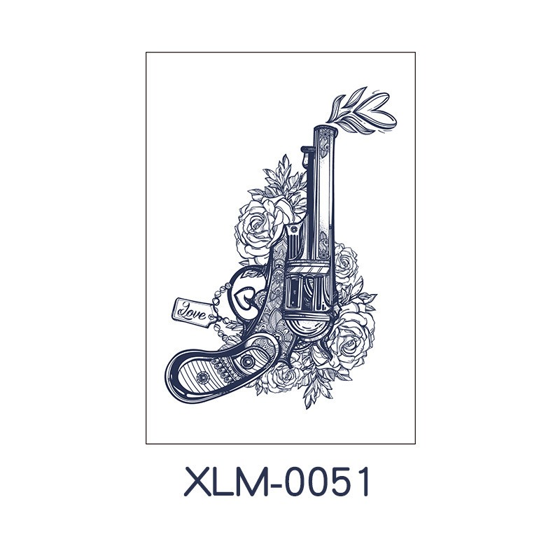 Pattern Xlm - 0051 110X160 Temporary Tattoo Sheet Clearance