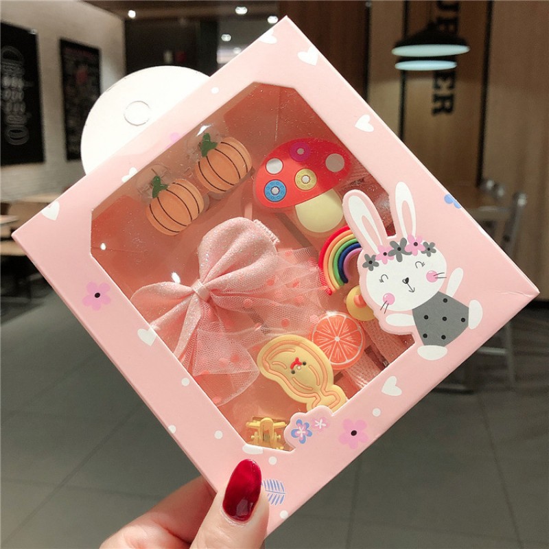 08# Snow Bud Pumpkin Set Hair Accessories Kids Set