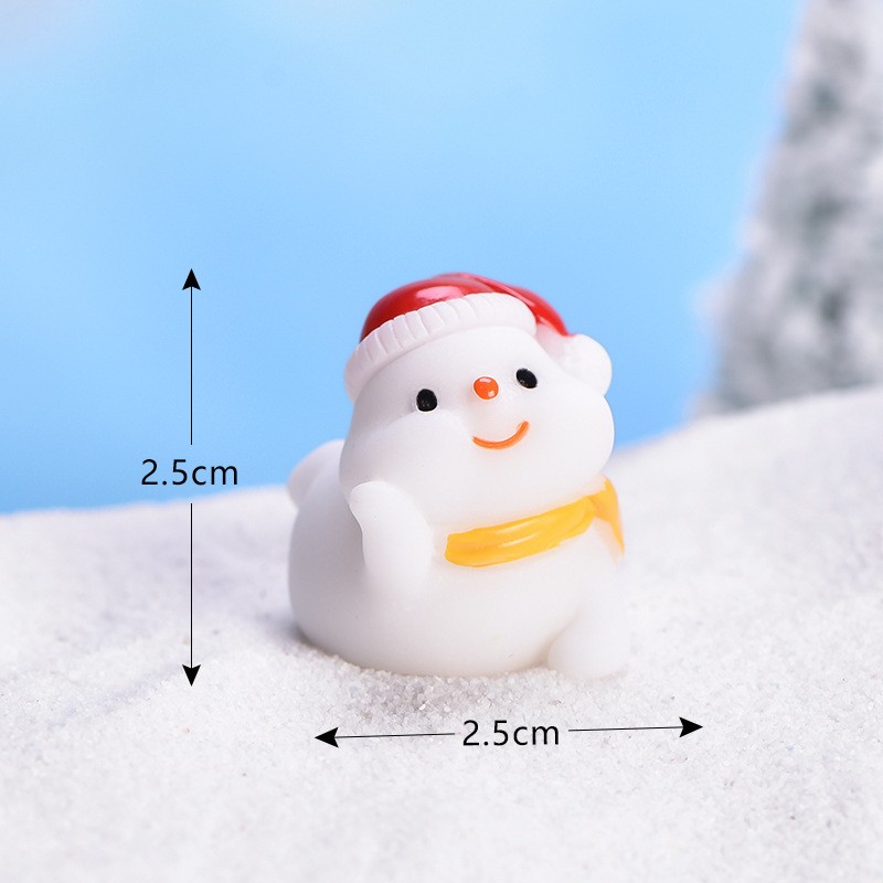 No 11 Cute Snowman New Christmas Collection Micro Landscape Miniature Craft Supplies Clearance