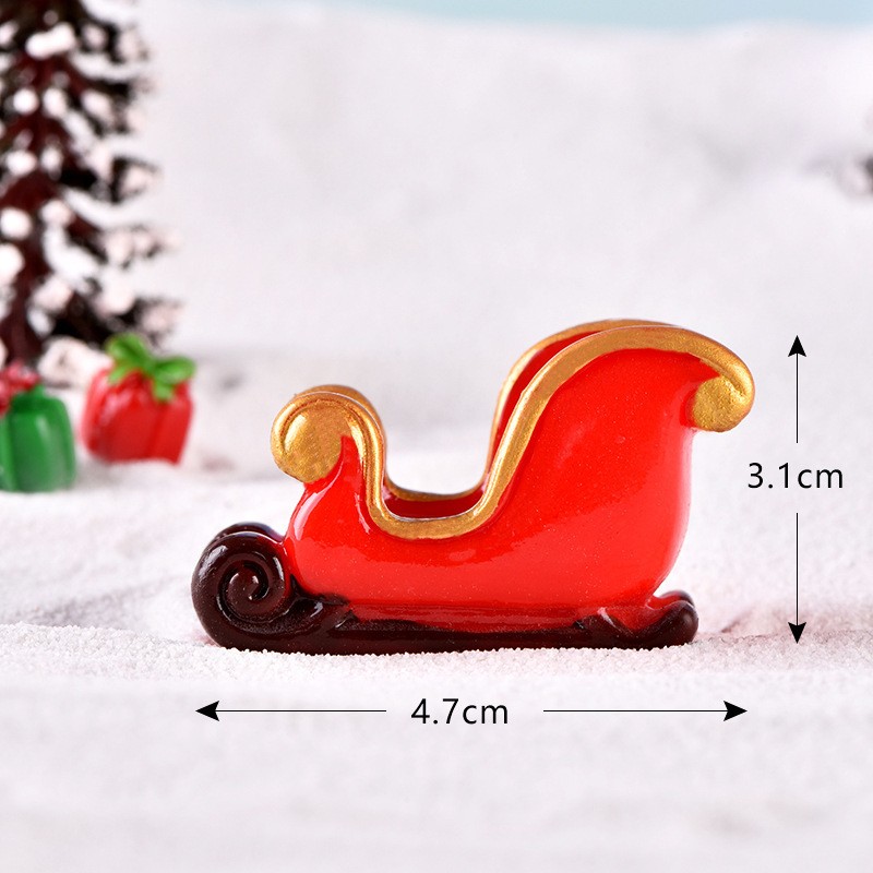 Deer Cart Embrace Christmas Collection Craft Miniatures