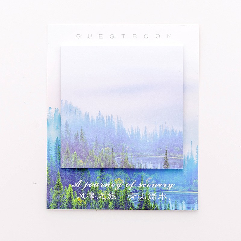 Cover Green Mountains And Green Waters Tear Off Memo Pad