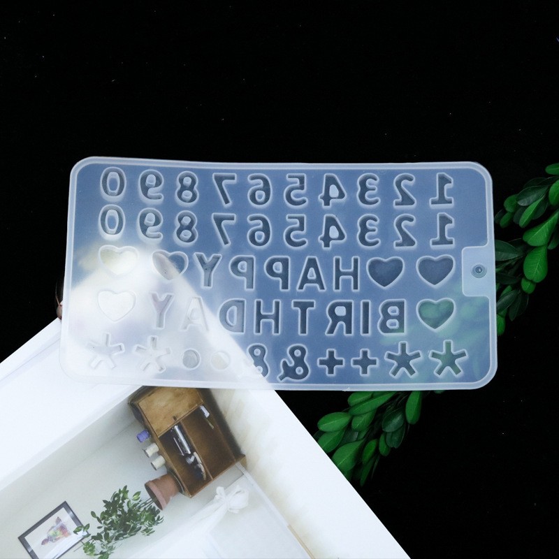 Digital White Epoxy Letter Mold