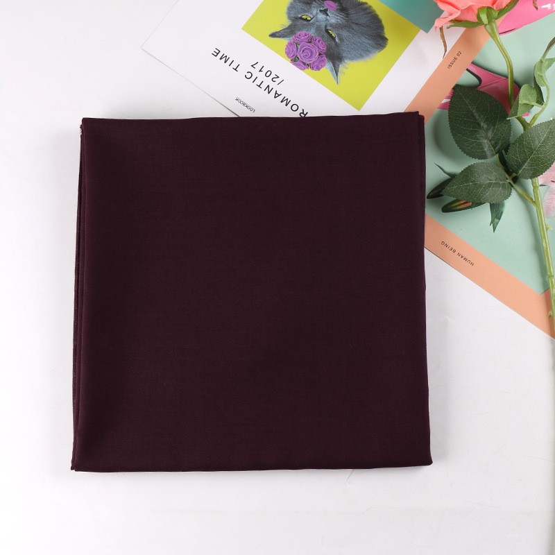 Wine Red 110Cm Cotton Square Hijab
