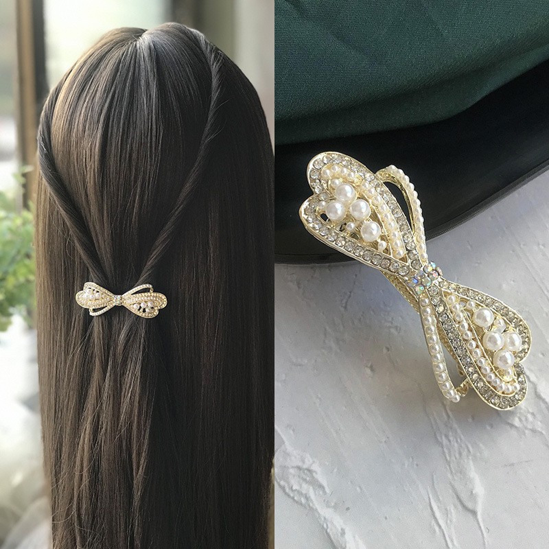 Elegant Bow Spring Clip Korean Style Hair Clip Clearance