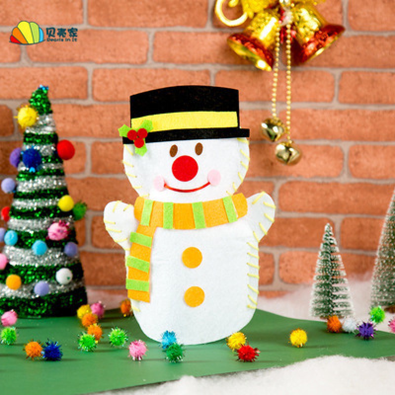 Hand Puppet Christmas Snowman Kids Craft Supplies