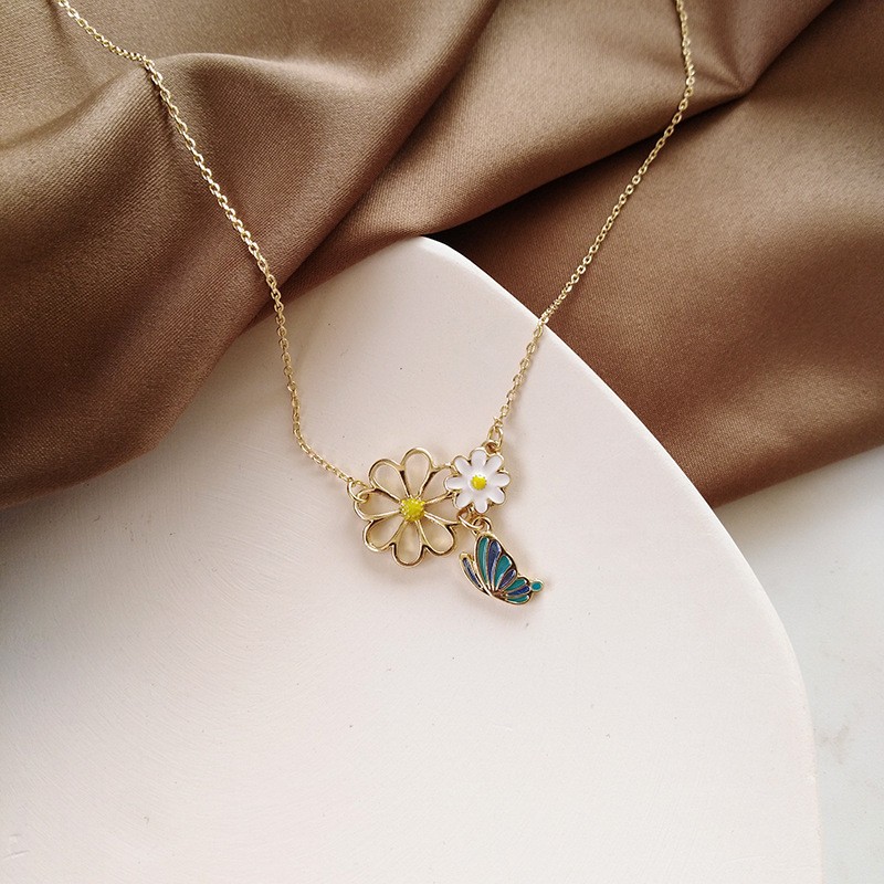 1379# Lush Forest Butterfly Necklace