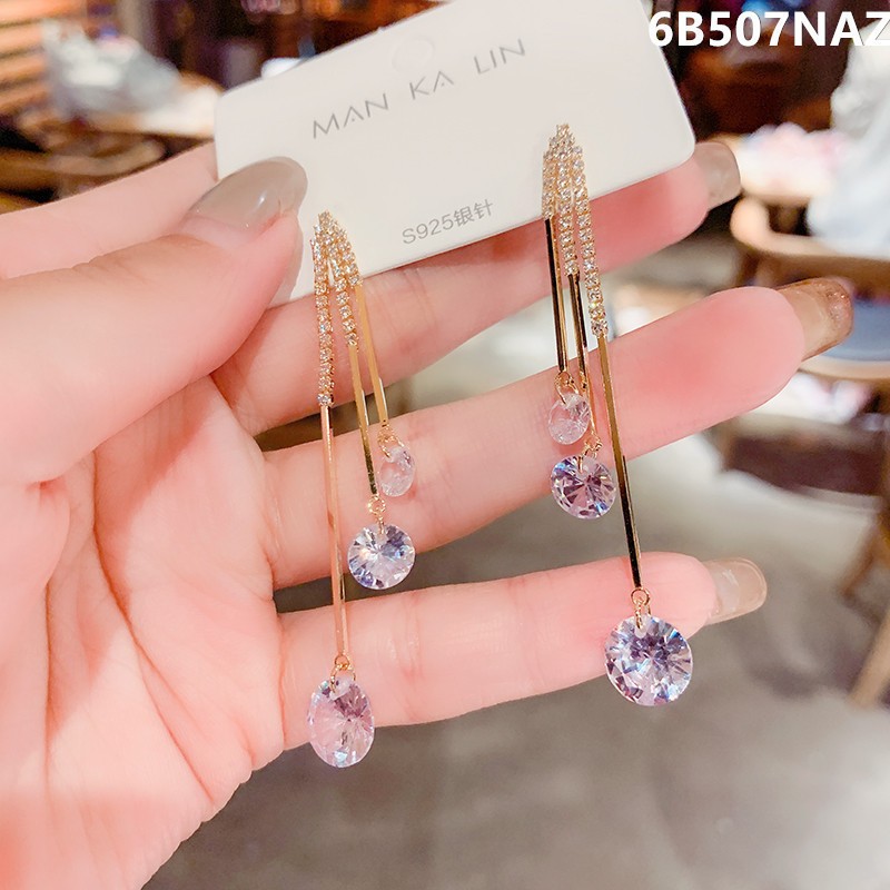 White South Korean Style Ear Rings