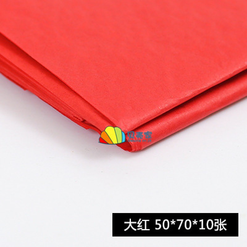 10 Pieces Of Red - Thin Paper Tissue Paper Clearance