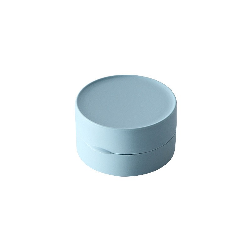 Small Round Blue Portable Soap Box Clearance